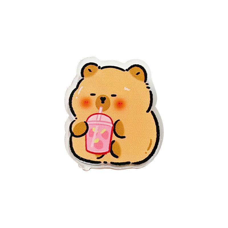 クリップ レディース かわいい カピバラ アクリル 学生 試 पेपर クリップ 文房具