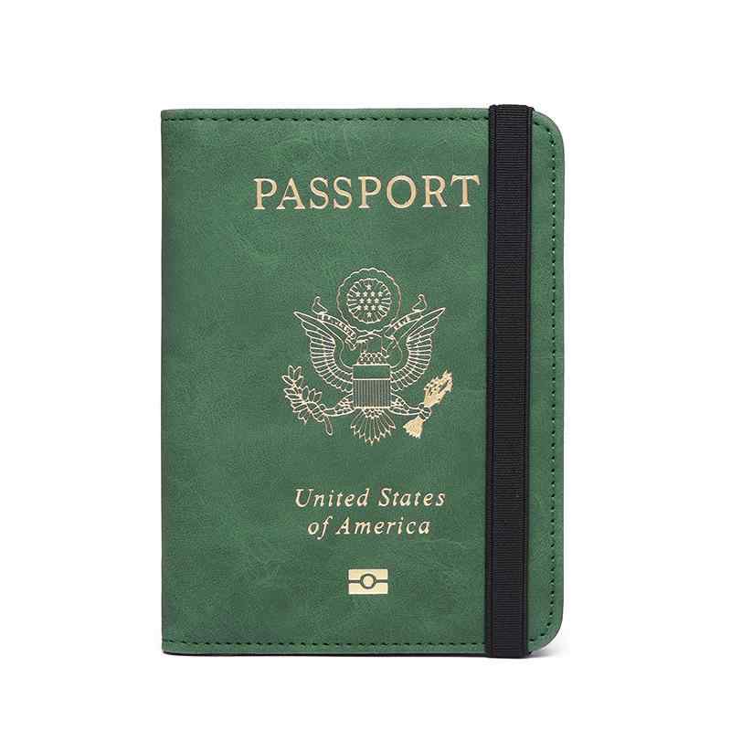 パスポートケース メンズ レディース PUレザー カードケース スキミング防止 大容量 ドキュメントケース グレー 黒 緑 黄色 ピンク系 青