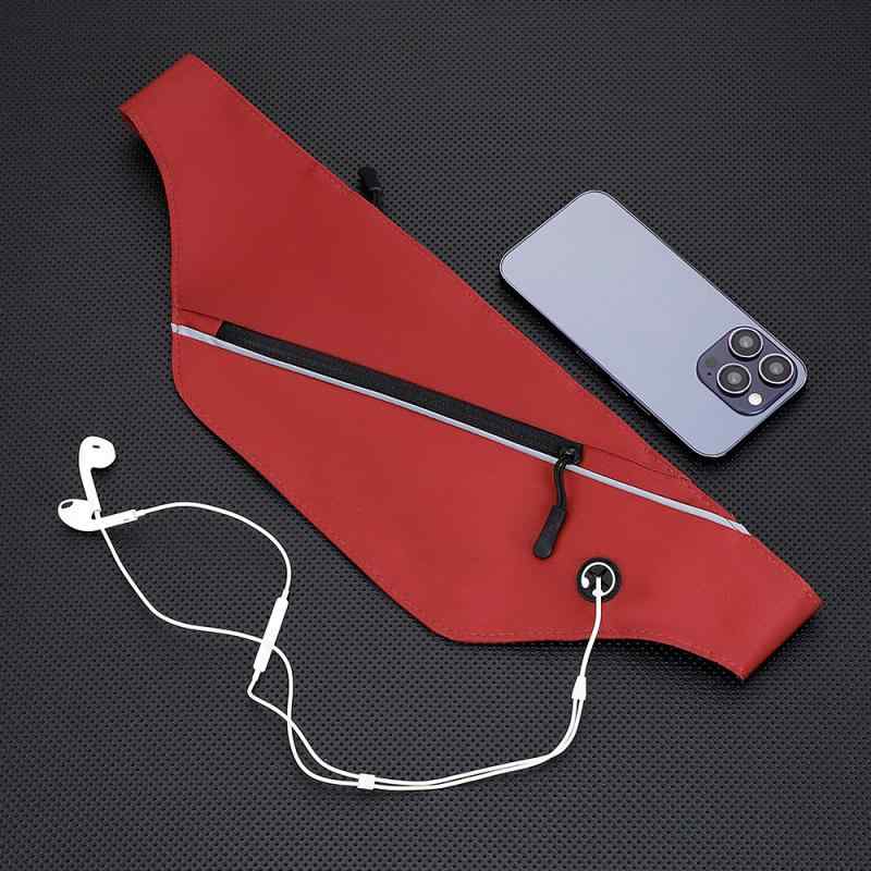 ウエストバッグ 男性用 女性用 薄型 軽量 撥水 伸縮性 耐摩耗性 アウトドア ランニング ジョギング 大..