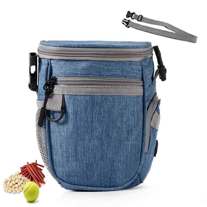 ペット用 訓練バッグ 犬用 おやつバッグ ウエストポーチ 多機能 ドッグフード お散歩バッグ 無地 撥水