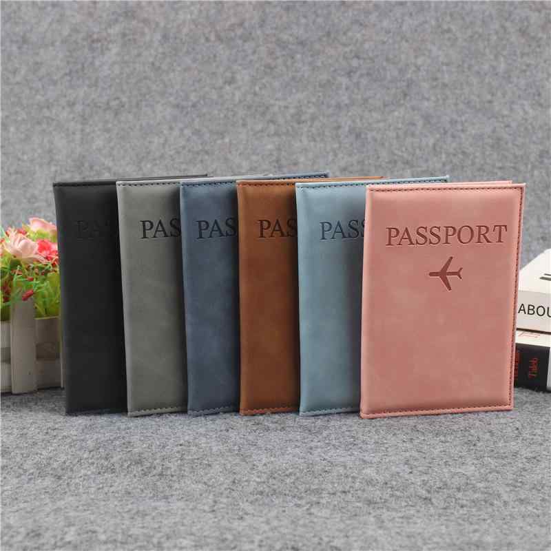 パスポートケース レディース メンズ PUレザー ラゲッジタグ セット スキミング防止 RFID 盗難防止 無地 シンプル かわいい ブラック グレー ピンク ...