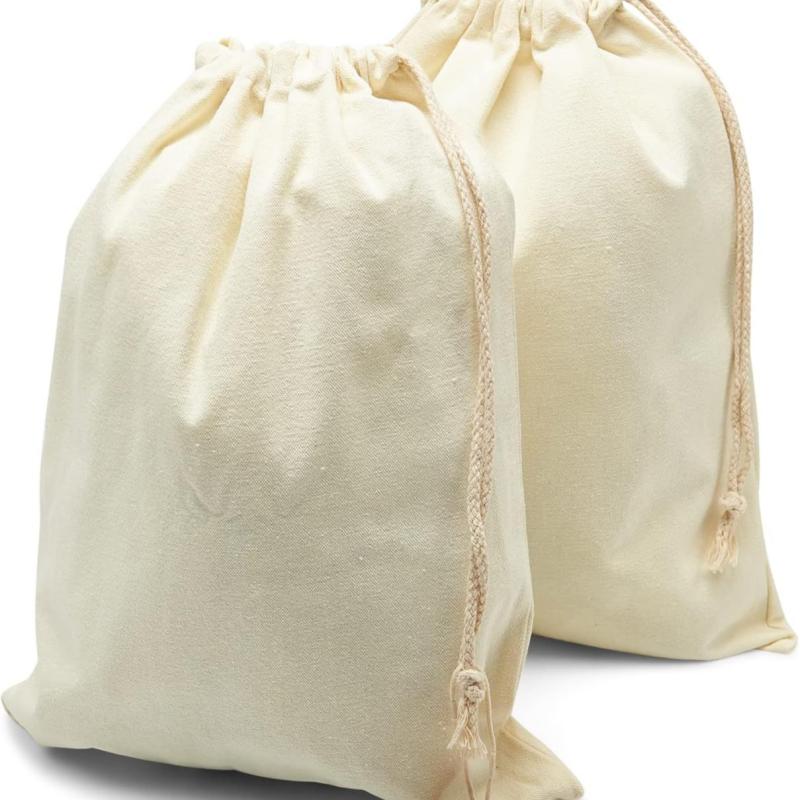 トートバッグ キャンバス レディース メンズ 大容量 コットン 巾着袋 ランドリーバッグ エコバッグ 旅行(x100)