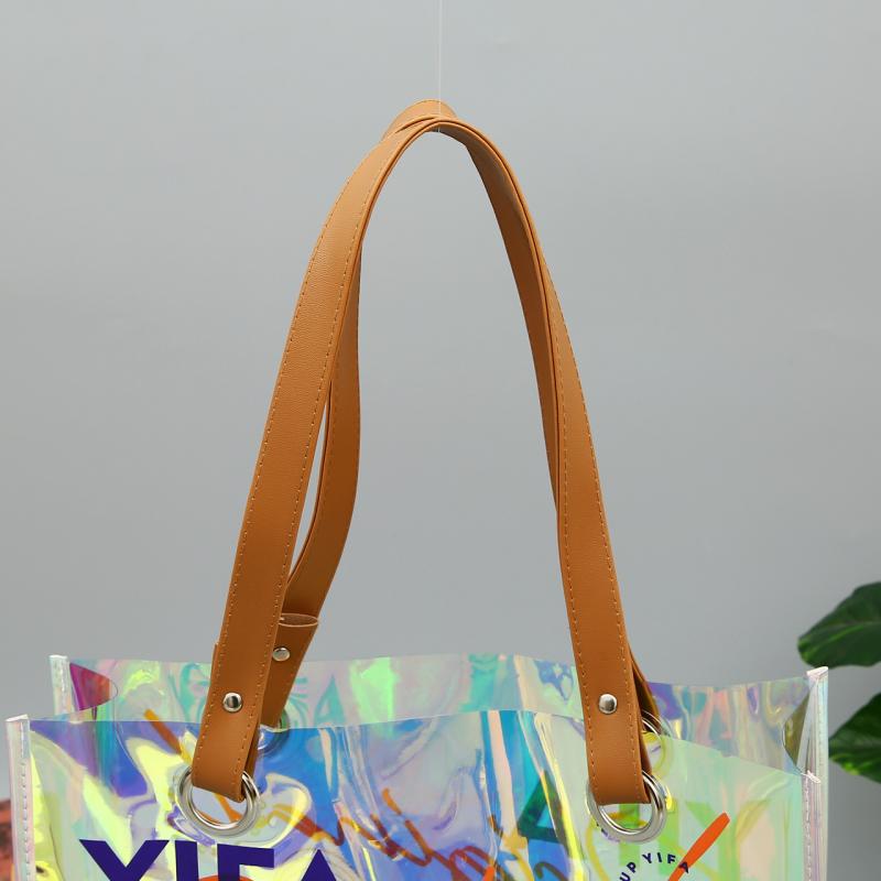 PVC 透明 トートバッグ ビニールバッグ ビーチバッグ ハンドバッグ クリアバッグ プールバッグ スイミ..