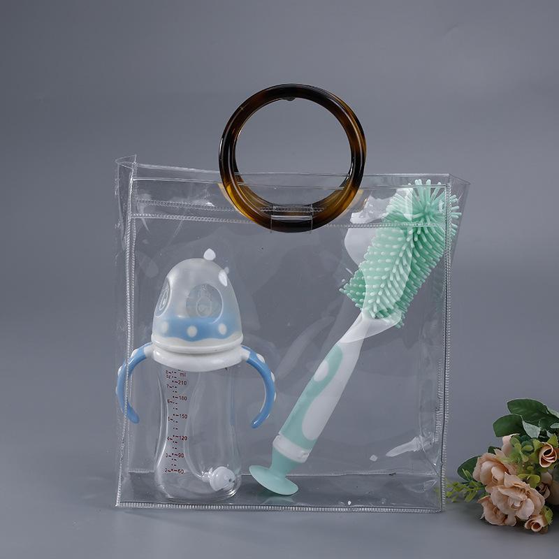 トートバッグ レディース PVC 透明 伴手礼 化粧品 礼品 洗漱用品 収納(x200)