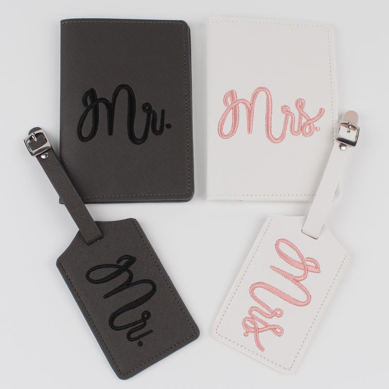 トラベルオーガナイザー 男女兼用 パスポートケース 刺繍 刺しゅう 搭乗券ケース 防水 耐摩耗性 证件收纳包 スーツケースタグ グレ...