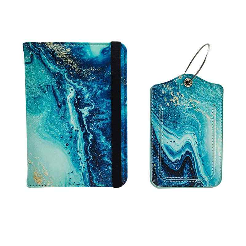 パスポートケース カードケース 多機能 旅行 パスポートカバー ラゲッジタグ セット PUレザー 無地 男女兼用 ワインレッド ネイビー ブラウン ブラック ピ...