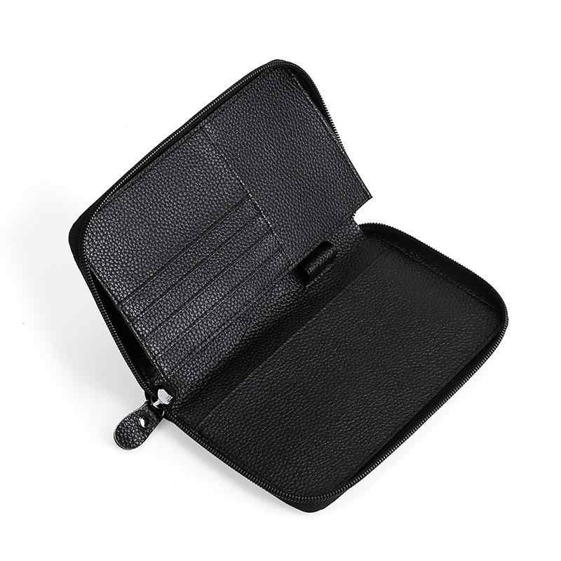 パスポートケース 男性用 革 牛革 旅行 財布 RFID スキミング防止 カードケース 札入れ ストライプ ブラック ブラウン レッド コーヒー色