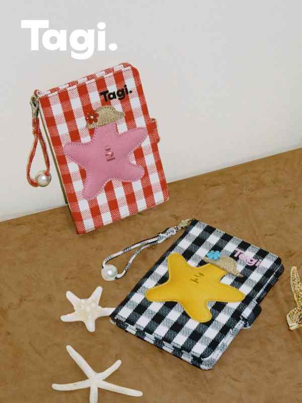 パスポートケース レディース カードケース 花柄 パール チェック柄 チェーン付き 綿 軽量 収納可能