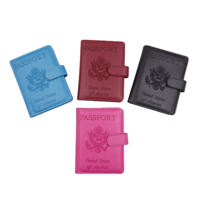 パスポートケース レディース メンズ PUレザー 防水 スキミング防止 軽量 カード収納 ローズレッド ワインレッド ブラック 孔雀ブルー(x3)