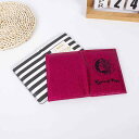 パスポートケース 男女兼用 PUレザー カードケース ストライプ 無地 通気性 二つ折り財布 旅行用 普段使い(x99)