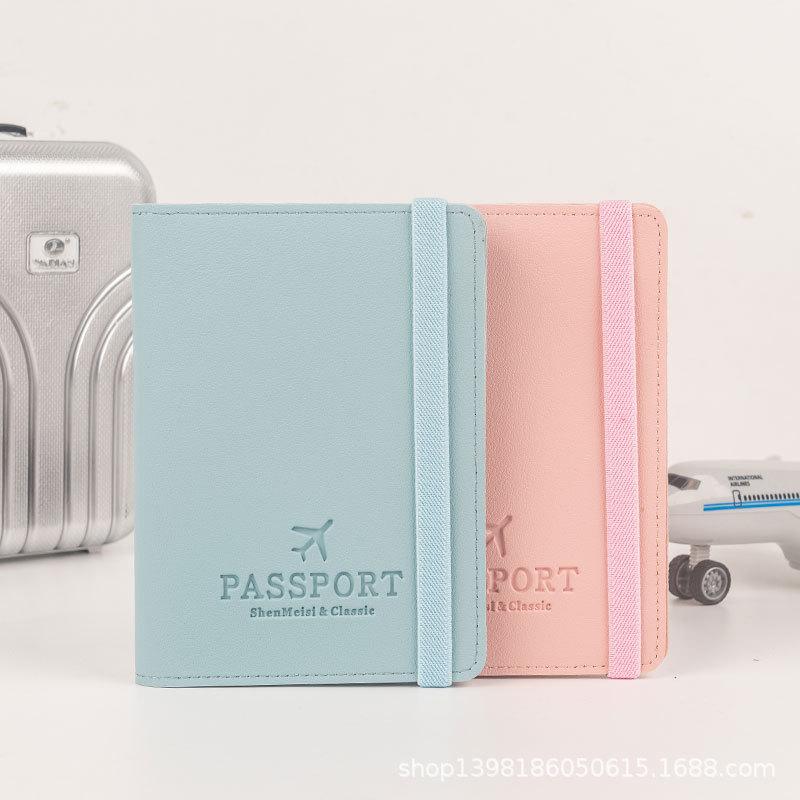 パスポートケース レディース メンズ PUレザー 護照夹 無地 カード収納 证件套 トラベルグッズ ピンク系 淡青 黒 黄 焦げ茶 ...