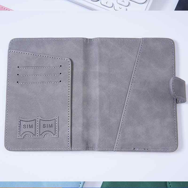 パスポートケース 多機能 旅行 磁気防止 PUレザー カード収納可能 男女兼用 トラベルウォレット チケッ..