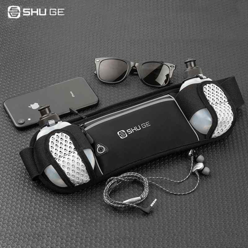 スポーツ用ウエストポーチ 男女兼用 ランニング ジョギング マラソン ウォーキング 撥水 通気性 軽量 ..