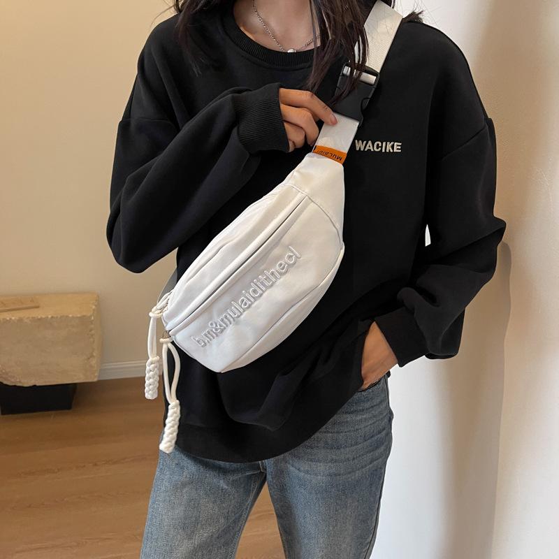 ボディバッグ メンズ レディース ストリート スポーティ 刺繡 ナイロン 斜めがけ ワンショルダー ウエ..