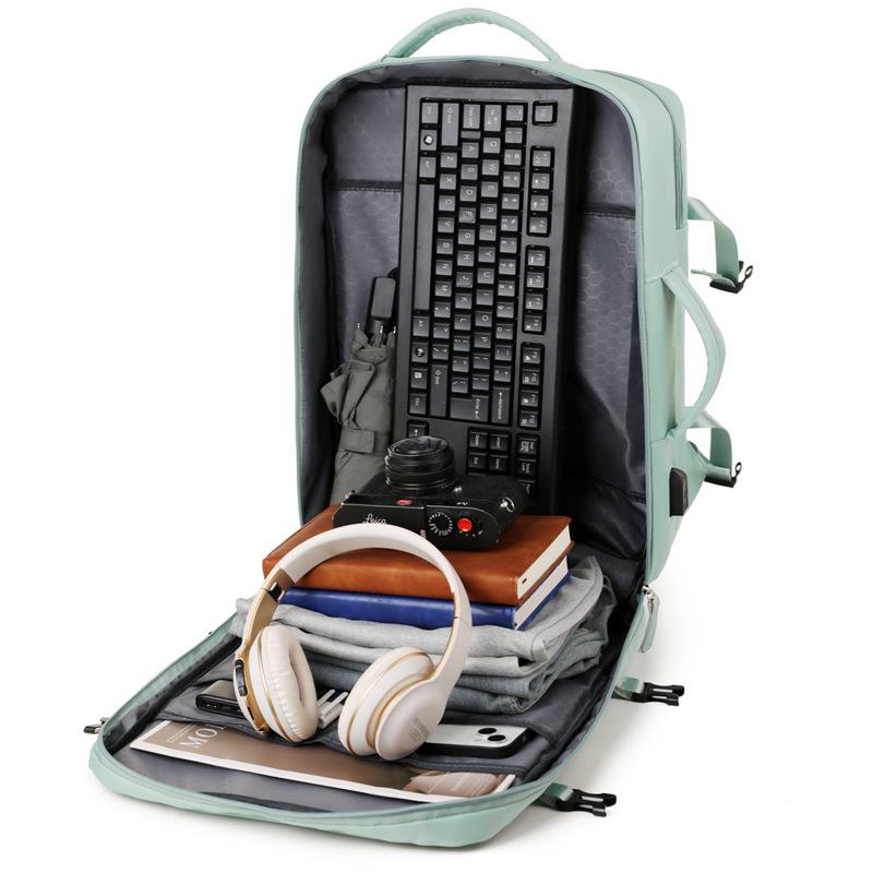 リュック レディース メンズ 大容量 軽量 撥水 ナイロン 旅行 トラベルバッグ パソコン バッグ 通勤 通学 マザーズバッグ 無地 シンプル カジュアル(4)