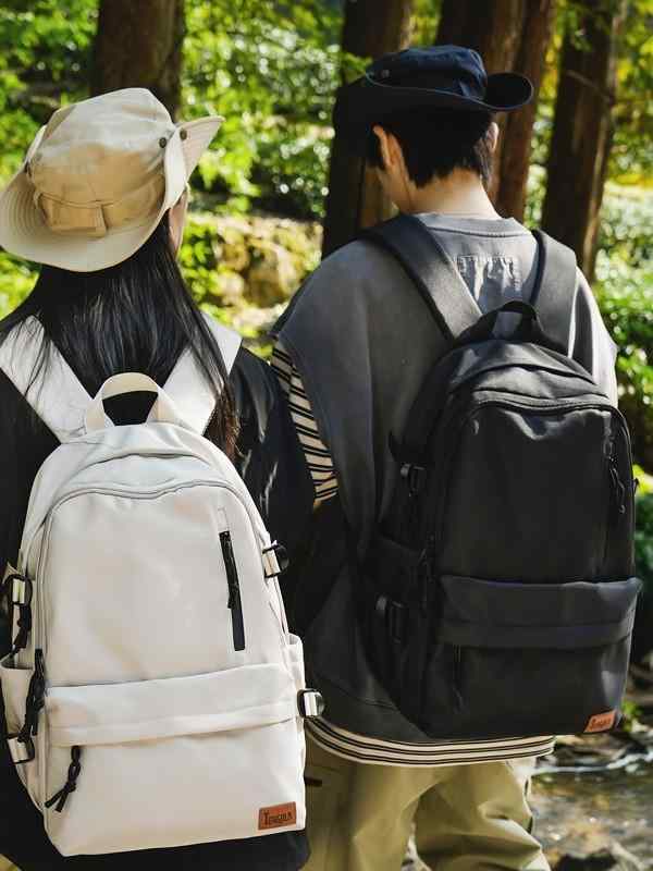 リュックサック メンズ レディース 大容量 通学 通勤 ナイロン 防水 バックパック 黒 白 赤 グレー 中学生 高校生 ストリート カジュアル 16インチPC(4)