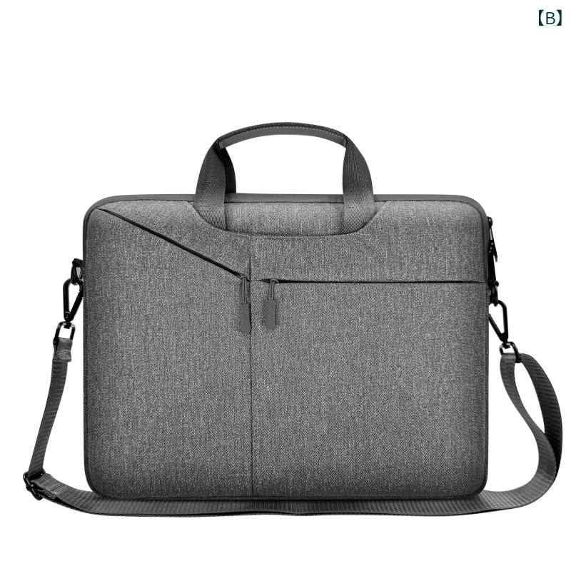 リモコンタウンエコ 楽天市場店のパソコンバッグ ビジネスバッグ メンズ レディース 兼用 斜めがけ 15インチ 撥水 耐摩耗性 衝撃吸収 収納可能 通勤 出張｜アングル3