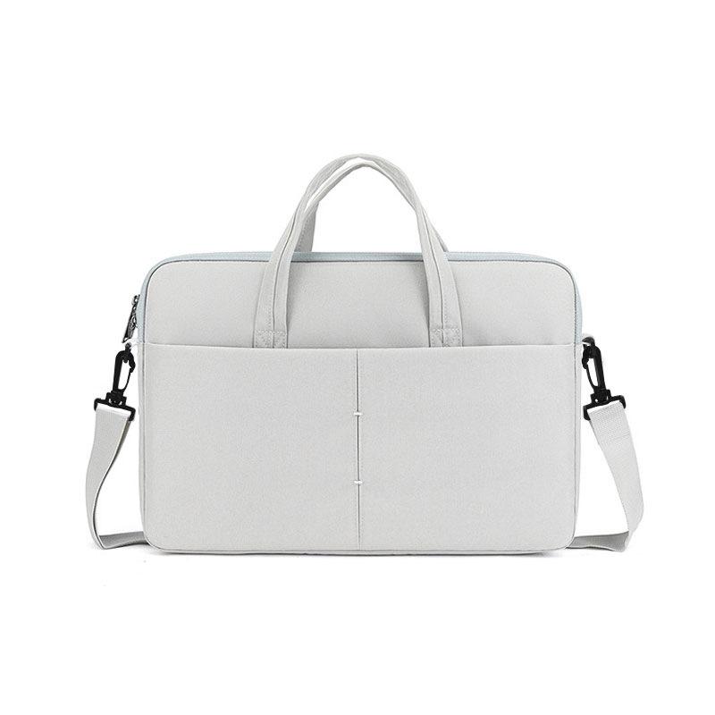 パソコンバッグ レディース メンズ 撥水 ポリエステル ショルダーバッグ ハンドバッグ 13インチ 14インチ 15インチ 16インチ 無地 黒 ブラック グレー 普段使い 旅行(x3)