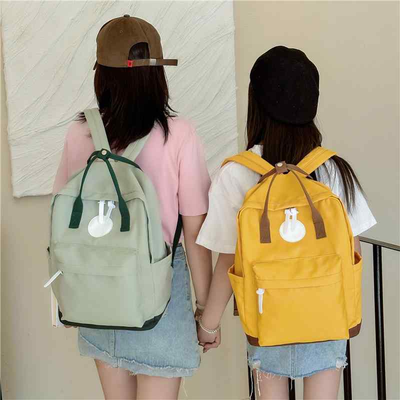 リュックサック レディース メンズ 大容量 防水 撥水 ナイロン パソコン バックパック アボカドグリーン ピンク ブルー イエロー ベージュ ブラック レッド(4)