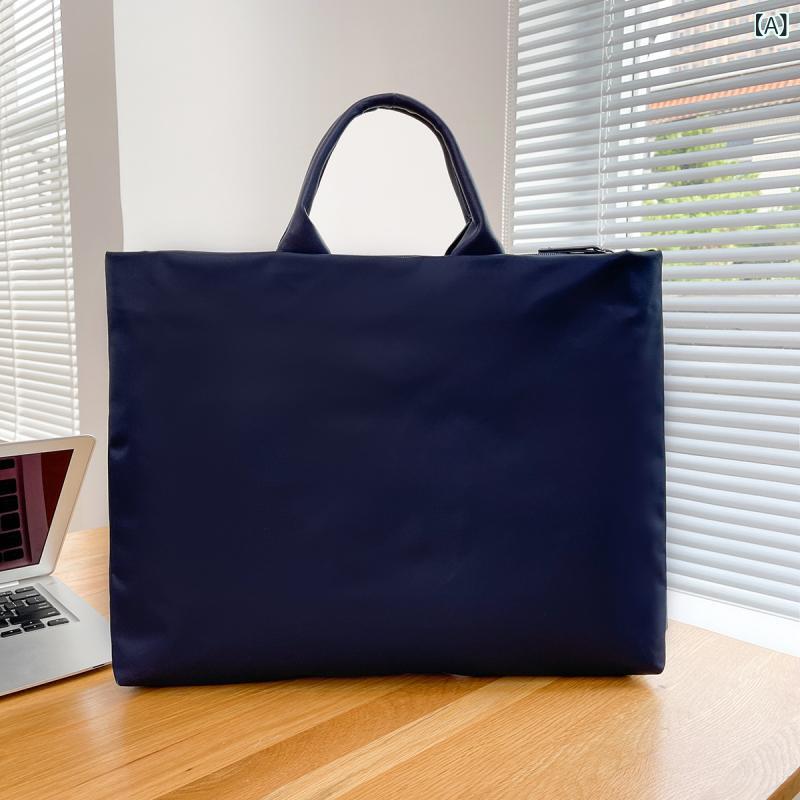 リモコンタウンエコ 楽天市場店のビジネスバッグ 男性用 女性用 大容量 防水 撥水 オックスフォード生地 ブリーフケース 通勤 13インチ 14インチ 15インチ｜アングル2