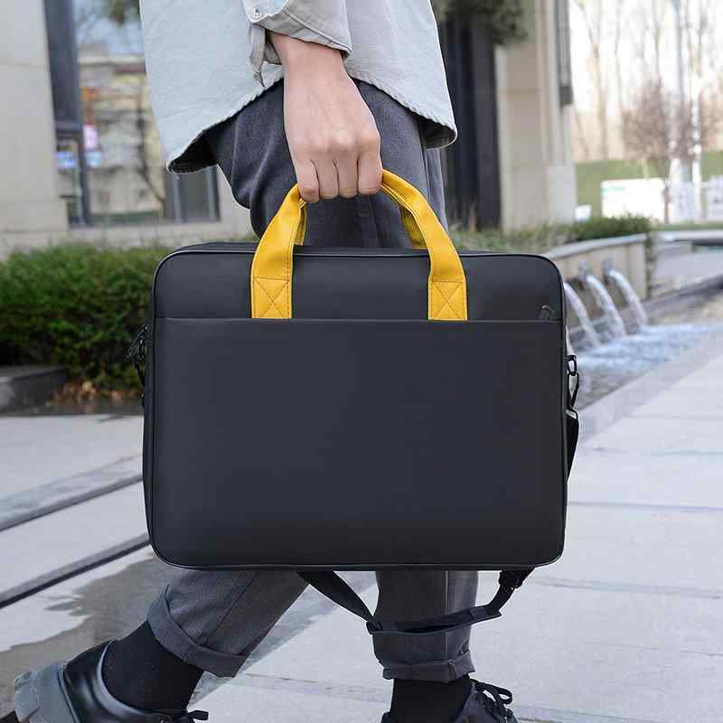 PCバッグ パソコンバッグ メンズ レディース 兼用 ビジネスバッグ 5199cm 大容量 156インチ 15インチ 耐衝撃 オックスフォード 多層構造 ブラック グレー 通勤 会議(x2)