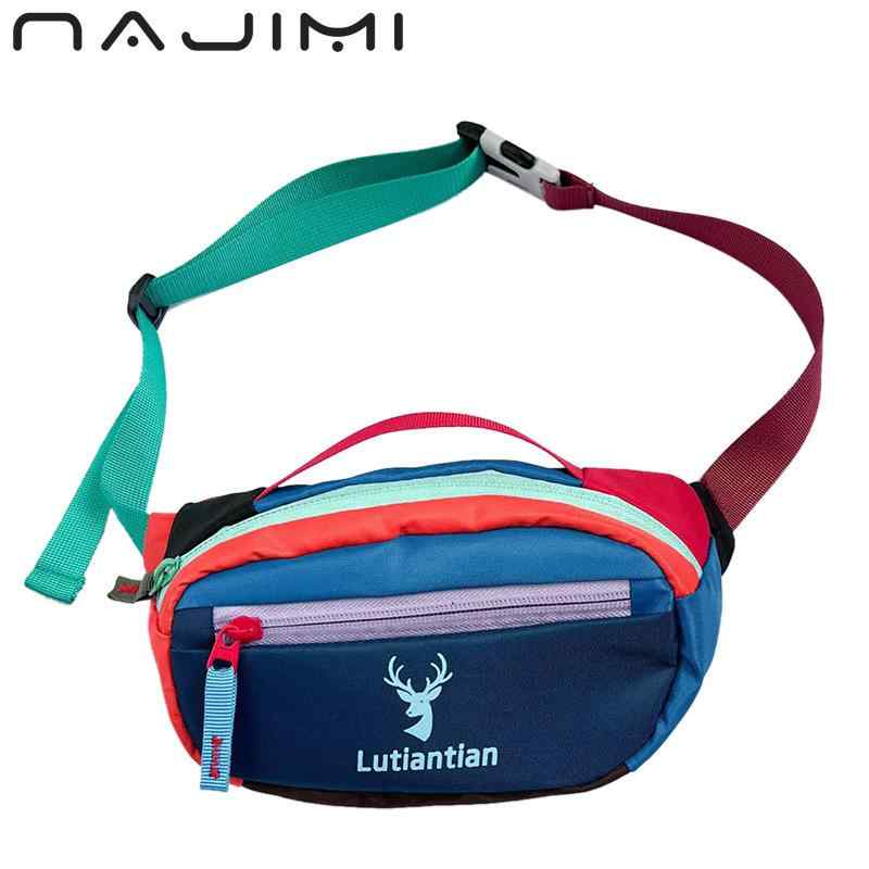 ウエストバッグ 男性用 女性用 アウトドア 撥水 スマホポーチ ショルダーバッグ バイカラー スポーツ ..