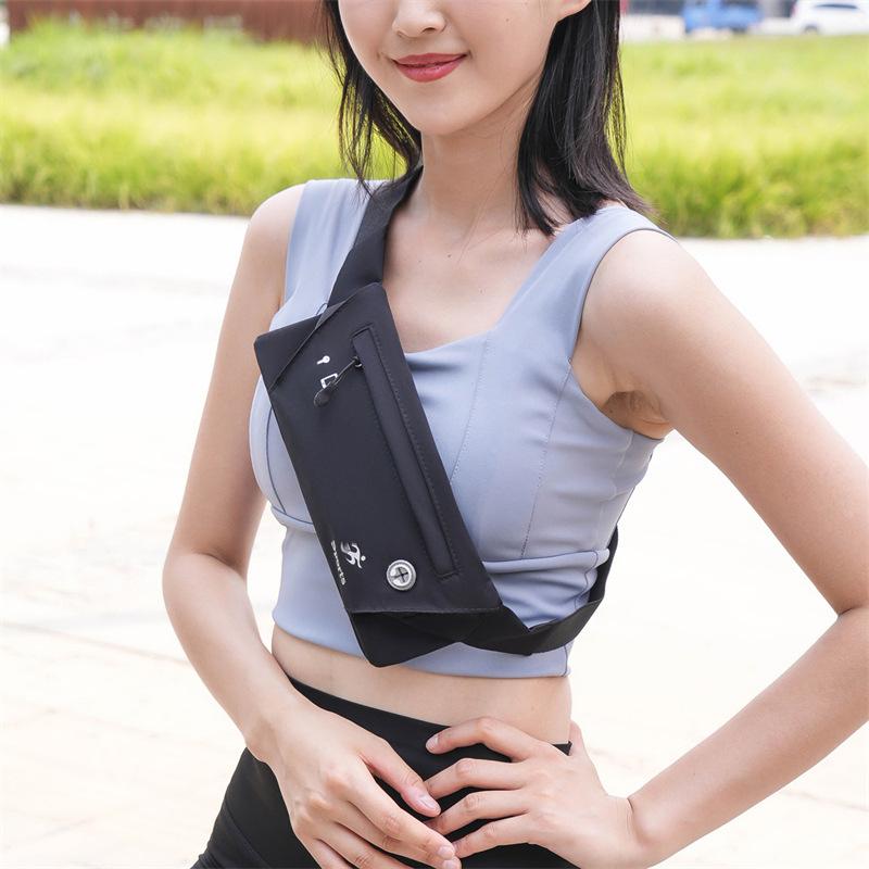 スポーツ用ウエストポーチ ランニング ジョギング 運動用 軽量 防水 ヨガ マラソン 散歩 登山 黒 青 蛍..