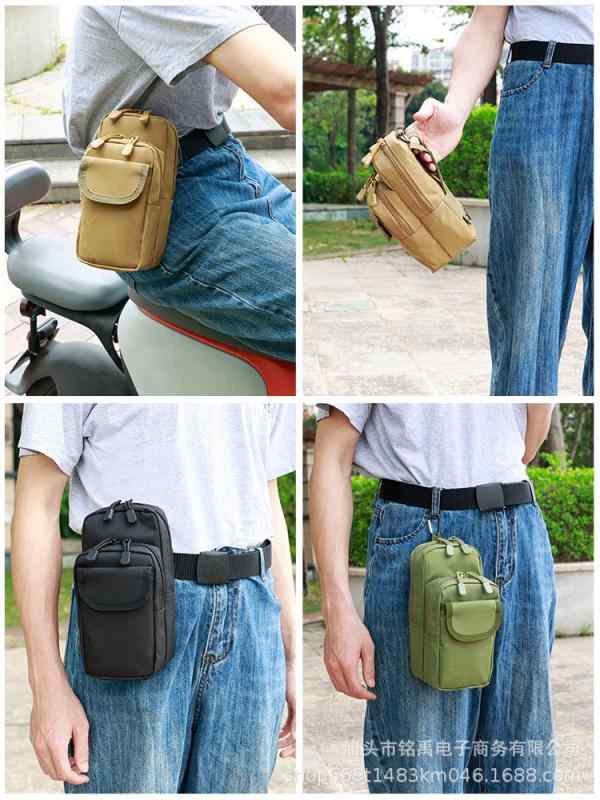 ウエストバッグ 男性用 アウトドア スポーツ 探検用 タクティカル ベルトポーチ 大容量 拡張可能 ナイ..