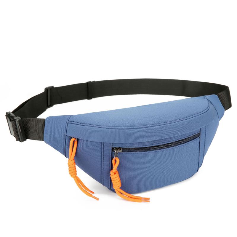 ウエストバッグ 男性用 大容量 ボディバッグ 撥水 オックスフォード 多機能 スポーツ アウトドア 普段使い 旅行 通勤 通学 鞄 カバン(x3)