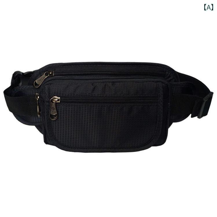 ウエストバッグ 男性用 女性用 ナイロン 大容量 ランニング 登山 旅行 撥水 スポーツ スマホポーチ ボ..