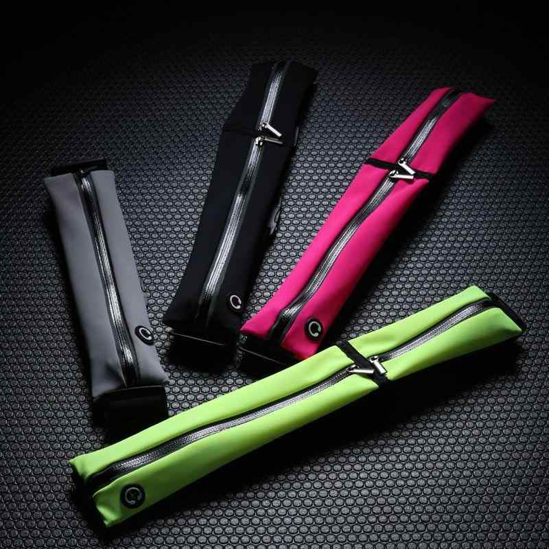 ウエストポーチ 男女兼用 ランニング スポーツ 薄型 伸縮性 防水 軽量 運動用 ウエストバッグ 2way 普..