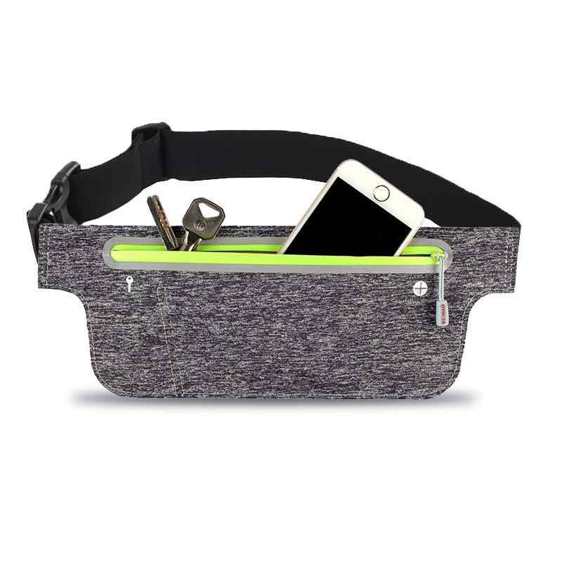 スポーツ用ウエストポーチ ランニング ジョギング 散歩 多機能 防水 ウエストバッグ 薄型 軽量 隠しポ..