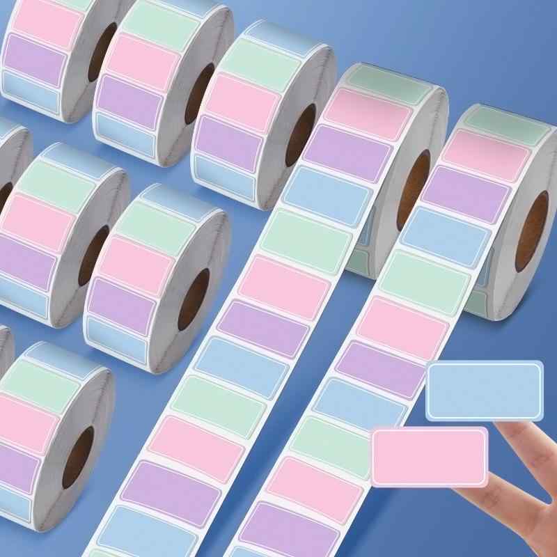 ステッカー レディース メンズ 透明 封緘シール 名前シール 防水 丸形 長方形 楕円 アドレス ラベル 分類 整理 手帳 デコレーション(x100)