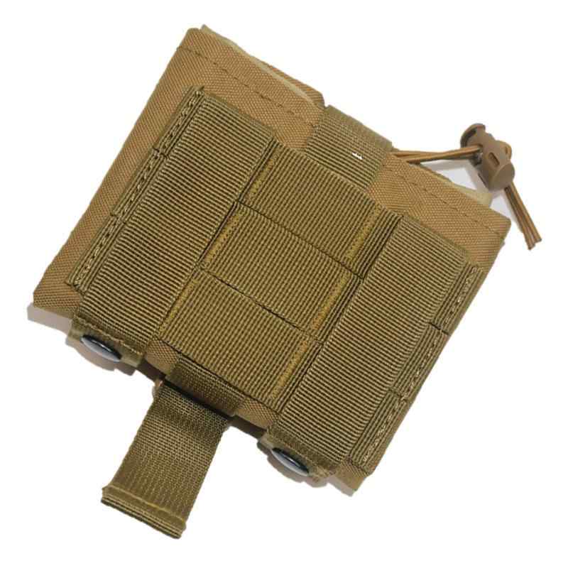 ウエストバッグ 男性用 女性用 折りたたみ式 回収袋 雑物 収納袋 MOLLEアタッチメント タクティカル ア..