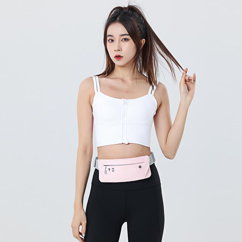 ウエストバッグ メンズ レディース 2way 軽量 撥水 伸縮性 スポーツ アウトドア ランニング スマホポーチ 薄型 黒 グレー ピンク オレンジ グリーン パープル