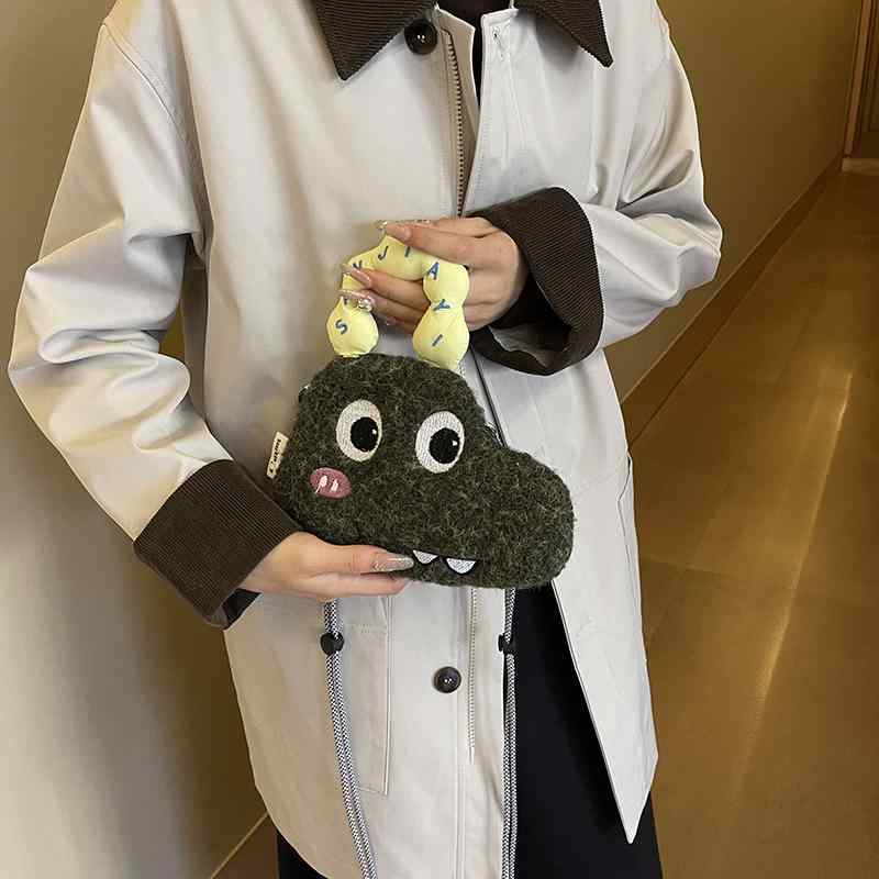 バッグ レディース かわいい ぬいぐるみ ショルダー クロスボディバッグ カートン カジュアル コインパ..