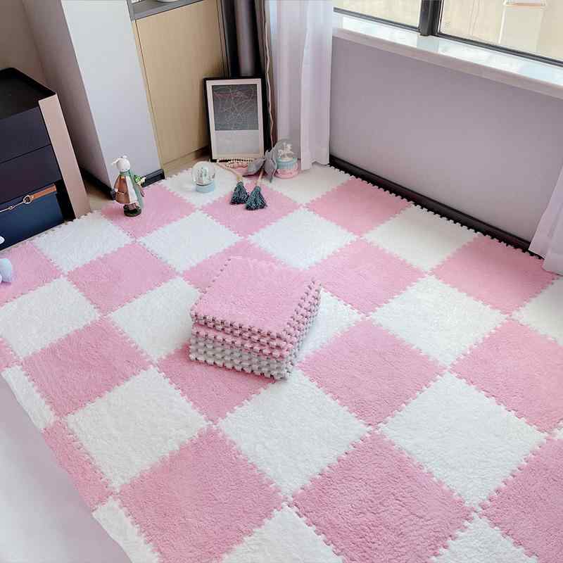 カーペット レディース 部屋 少女 キッズ 子供部屋 カット可能 ジョイントマット 大判 フロアマット 耐..