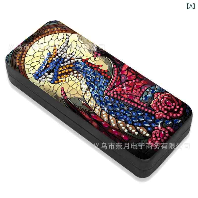 アート メガネケース 収納 セット 手芸 DIY ホビー PUレザー製 16X65X3CM