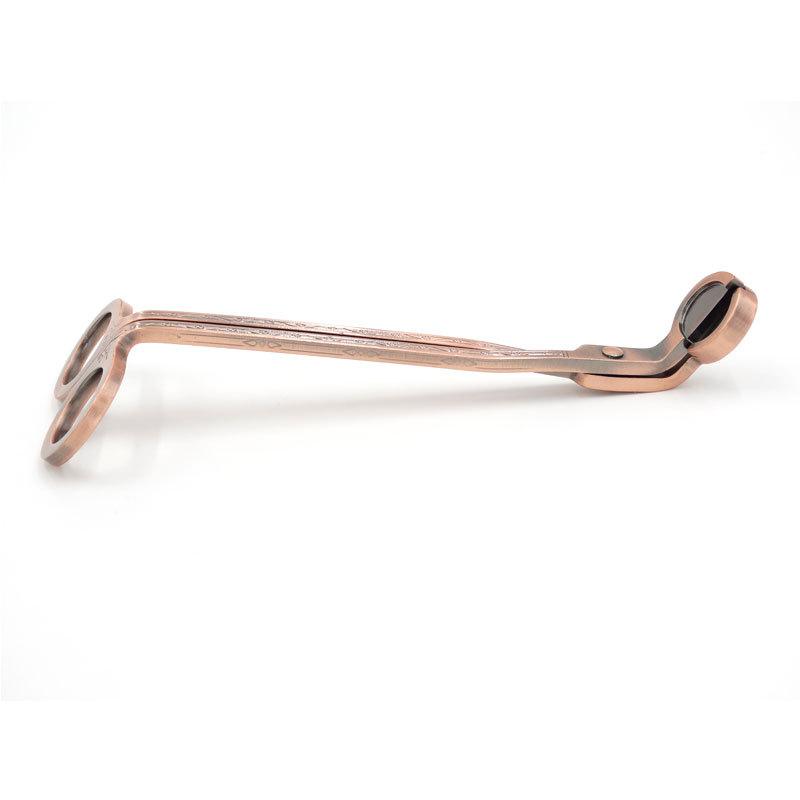 燭芯切りばさみ レディース メンズ 家庭用 ステンレス製 ブロンズ 18cm 蝋燭 キャンドル お手入れ道具 ..