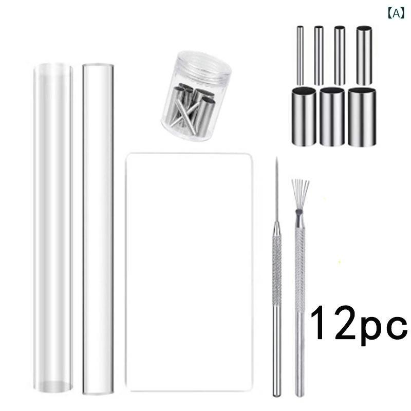 リモコンタウンエコ 楽天市場店の粘土ツール 12点セット 成形 プレス diy 手作り ステンレス製 丸型抜き 道具 セット｜アングル2