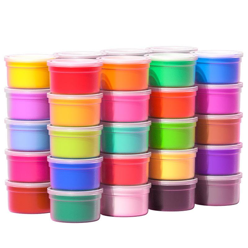 軽量 粘土 24色セット 子供 玩具 知育玩具 カラフル 粘土 型抜きツール付き