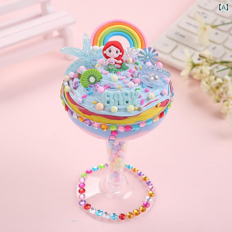 リモコンタウンエコ 楽天市場店の知育玩具 子供用 DIY 粘土 アイスクリームカップ 親子 暖場用 デコレーションパーツ｜アングル2