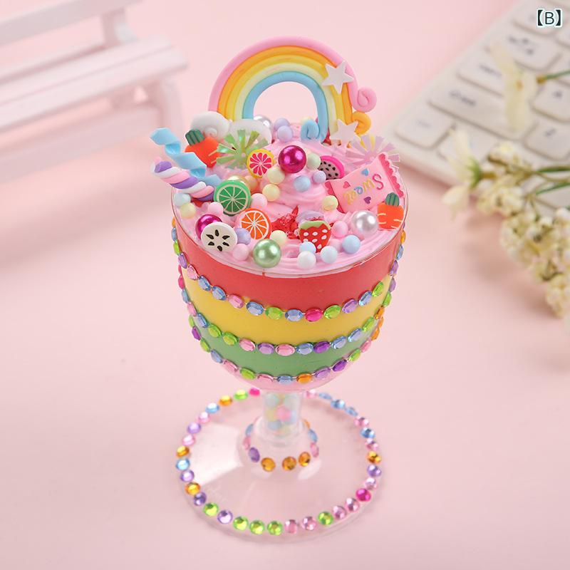 リモコンタウンエコ 楽天市場店の知育玩具 子供用 DIY 粘土 アイスクリームカップ 親子 暖場用 デコレーションパーツ｜アングル3