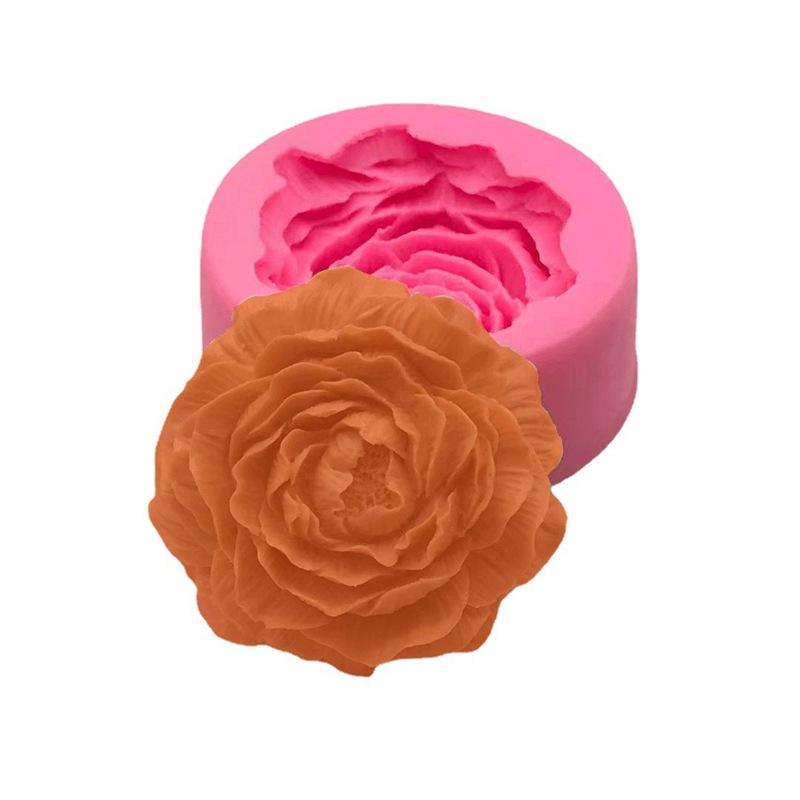 ケーキ型 レディース 牡丹 ムースケーキ型 シリコン製 チョコレート型 手作り デコレーションツール ピ..