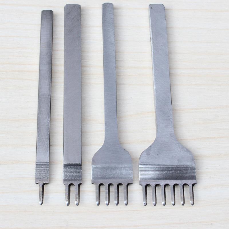 レザークラフト工具 DIY 手工芸用 ステンレス製 菱目打ち 4本セット (3mm 4mm 5mm 6mm) レザークラフト..