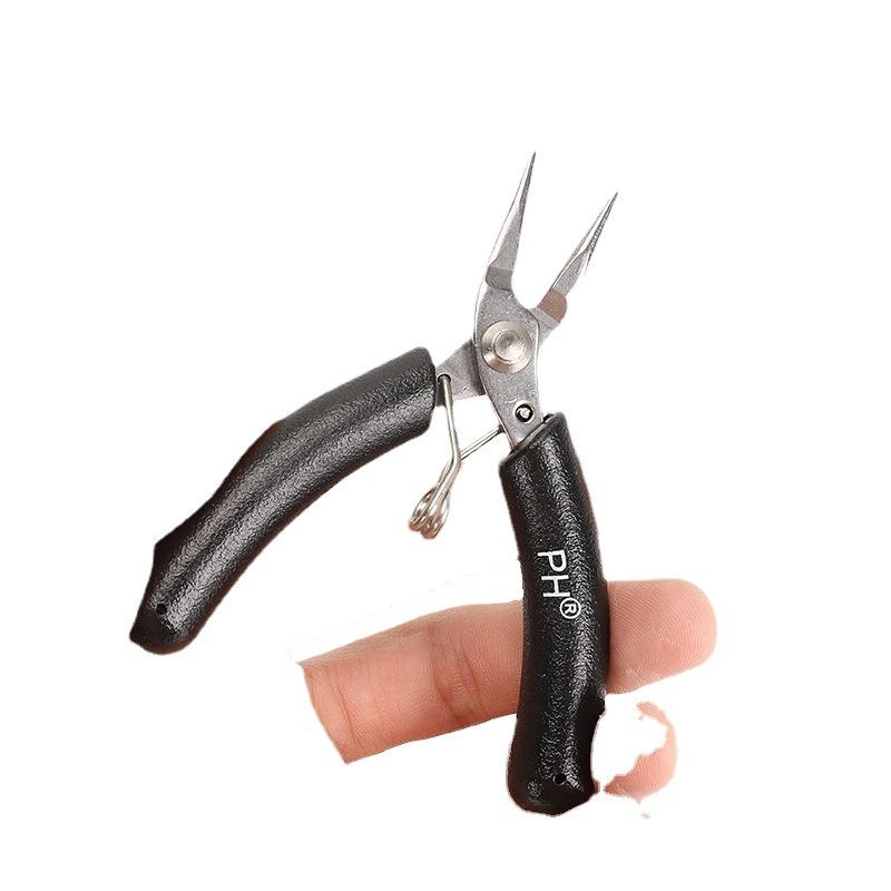 工具 ミニ先細ペンチ 丸ペンチ ニッパー ベントノーズプライヤー ステンレス DIY 手芸 9cm