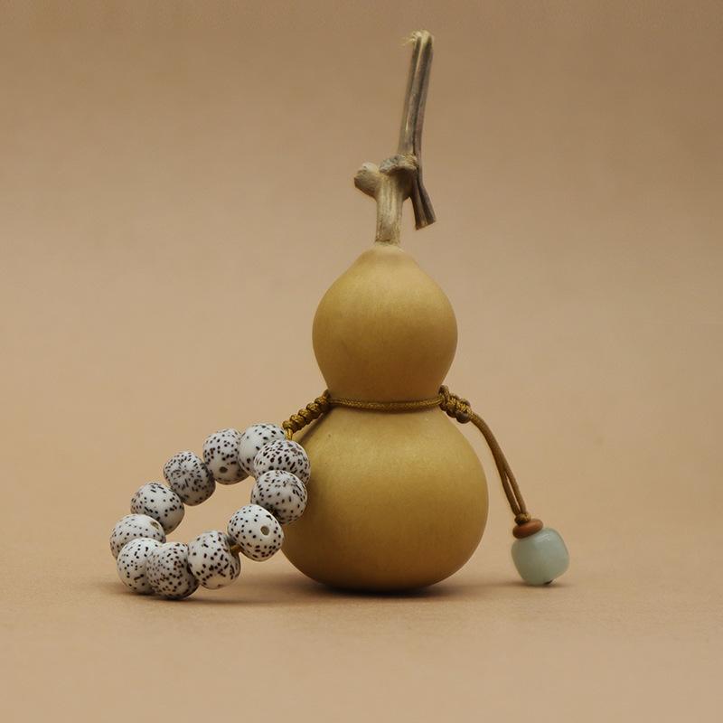 ストラップ レディース 星月菩提 瓢箪 手編み 指輪 豪華感 ストラップ 短め 根付 キーホルダー 琥珀色 ..