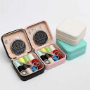 裁縫箱 レディース メンズ 携帯用 裁縫セット 家庭用 ソーイングセット ミニ コンパクト ピンク系 白 緑 黒(x2)