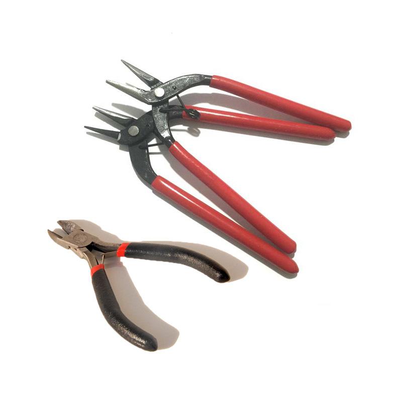 工具 平ヤットコ 丸ヤットコ DIY 手芸用品 金属製 アクセサリー パーツ 加工 ハンドメイド 精密作業 平型 9ピン 工具セット アジア 東南アジア