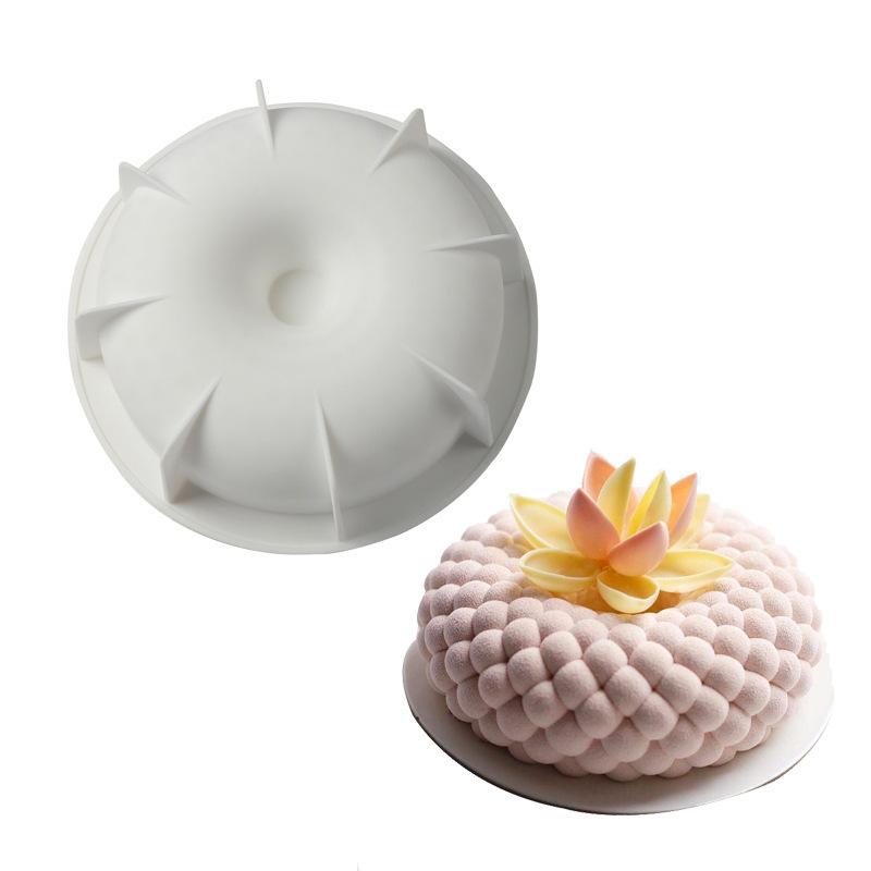 ケーキ型 レディース 焼き菓子 ムース シリコン DIY 製菓道具 菓子型 スイーツ 丸型 ホワイト